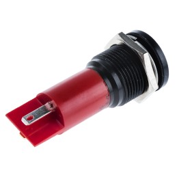 1 pcs - RS PRO Red Panel Mount Indicator, 16mm Mounting Hole Size, Solder Tab Termination