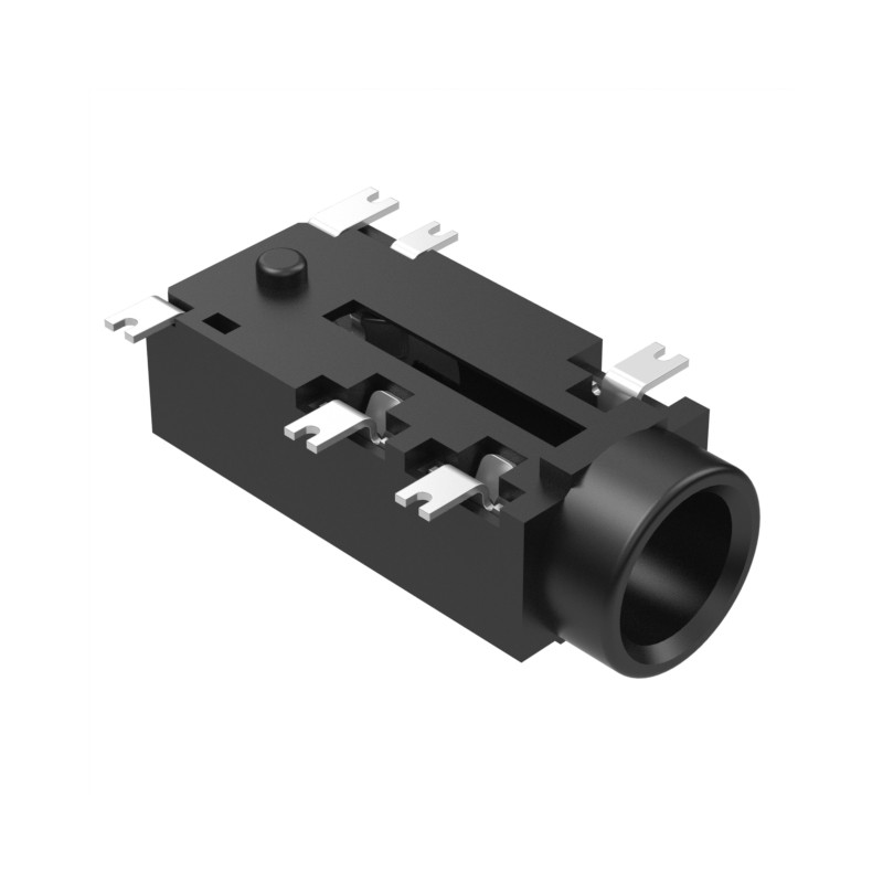 1 pcs : 54-00178 - CONN JACK STEREO 3.5MM SMD R/A