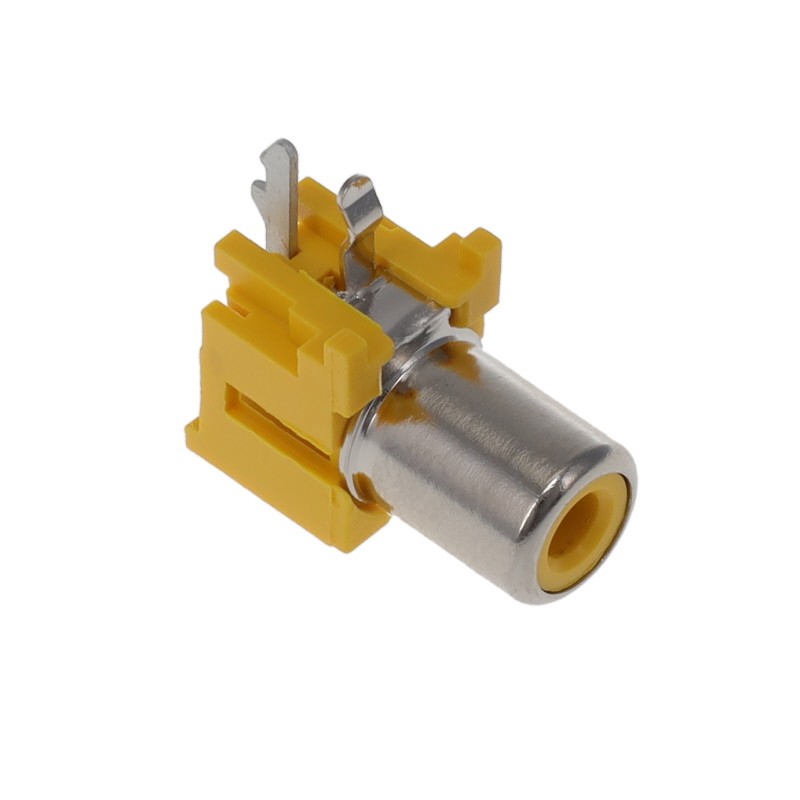1 pcs : KLPX-0848A-2-Y - RCA PHONO JACK, RT&lt YLW ROHS COM