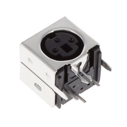 1 pcs : KMDGX-3S-BS - CONN RCPT FMALE MINI DIN 3P SLDR