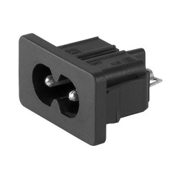 1 pcs : 4300.0102 - PWR ENT RCPT IEC320-C8 PNL SLDR