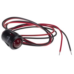 1 pcs - RS PRO Red Panel Mount Indicator, 2V dc, 14mm Mounting Hole Size, Lead Wires Termination