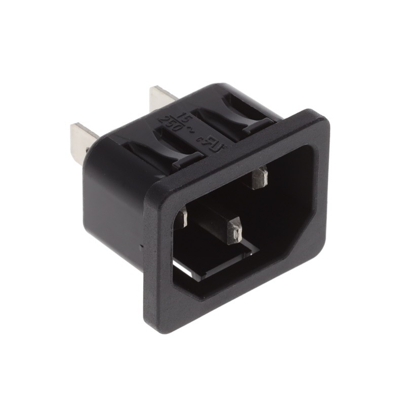 1 pcs : 6100.4308 - PWR ENT RCPT IEC320-C14 PANEL QC