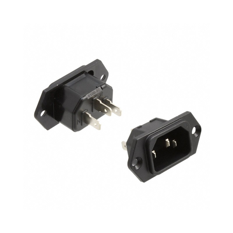 1 pcs : 6100.3200 - PWR ENT RCPT IEC320-C14 PANEL QC