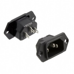1 pcs : 6100.3100 - PWR ENT RCPT IEC320-C14 PNL SLDR