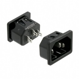 1 pcs : 6100.4115 - PWR ENT RCPT IEC320-C14 PNL SLDR