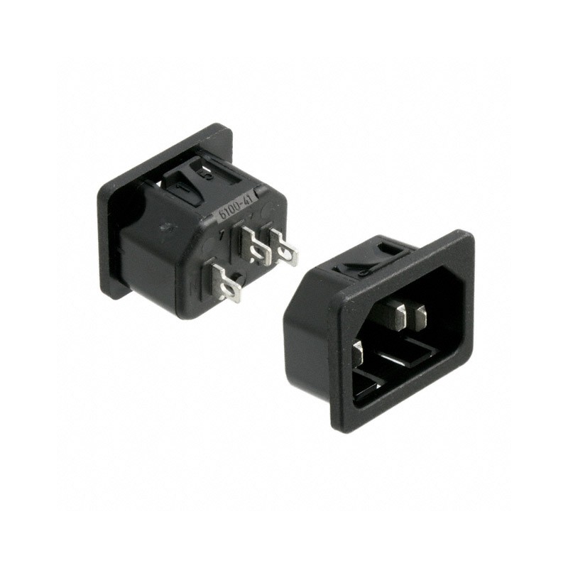 1 pcs : 6100.4115 - PWR ENT RCPT IEC320-C14 PNL SLDR