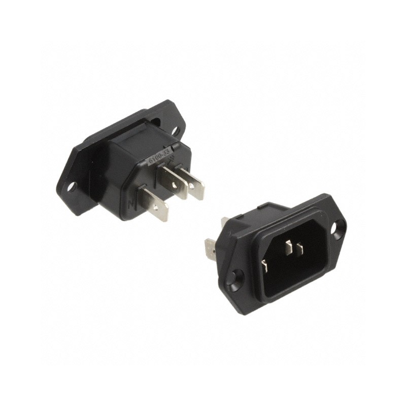 1 pcs : 6100.3300 - PWR ENT RCPT IEC320-C14 PANEL QC