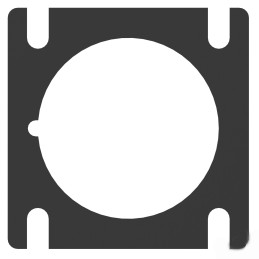 1 pcs : HD10-6-GKT - GASKET, 6SZ, BLK, HD10