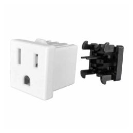 1 pcs : 739W-X2/45-WH1 - PWR ENT RCPT NEMA5-15 PANEL IDC