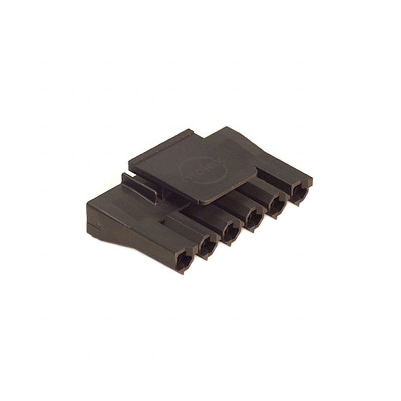 1 pcs : 0444412006 - CONN HSG RCPT 6POS 7.50MM BLACK