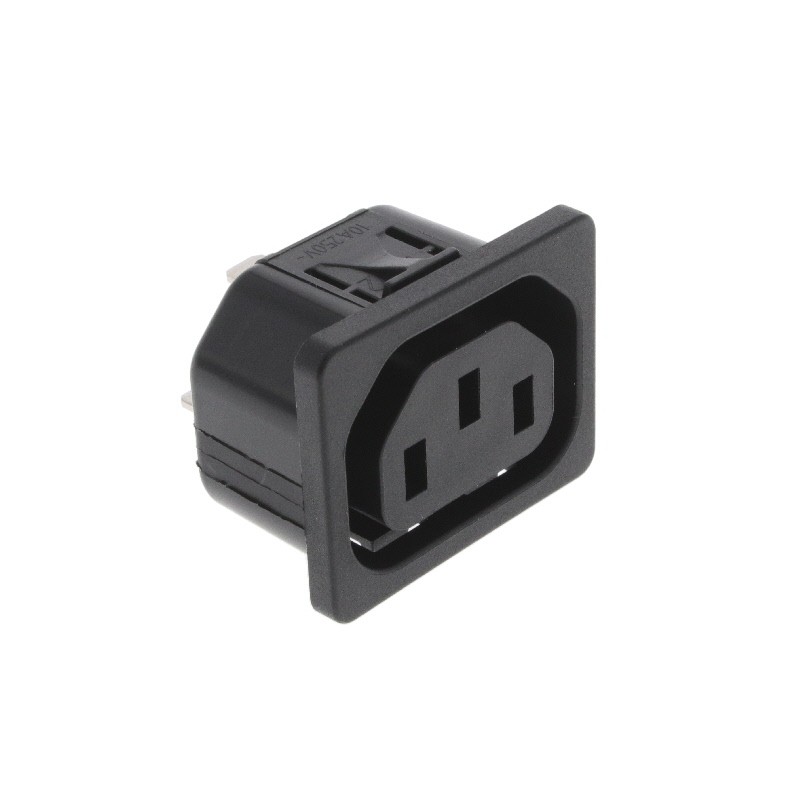 1 pcs : 6600.4212 - PWR ENT RCPT IEC320-2-2F PNL QC