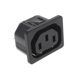 1 pcs : 6600.4310 - PWR ENT RCPT IEC320-2-2F PNL QC