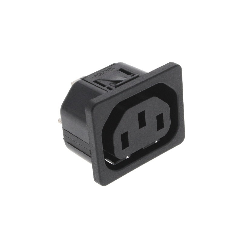 1 pcs : 6600.4310 - PWR ENT RCPT IEC320-2-2F PNL QC