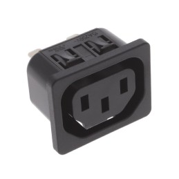 1 pcs : 6600.4225 - PWR ENT RCPT IEC320-2-2F PNL QC