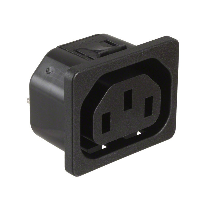 1 pcs : 6600.4220 - PWR ENT RCPT IEC320-2-2F PNL QC