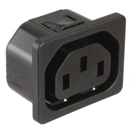 1 pcs : 6600.4215 - PWR ENT RCPT IEC320-2-2F PNL QC