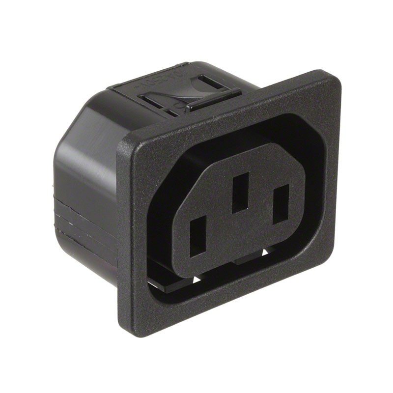 1 pcs : 6600.4215 - PWR ENT RCPT IEC320-2-2F PNL QC