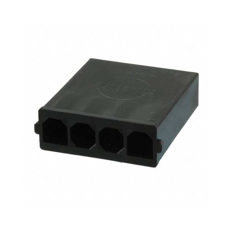 1 pcs : 1726732004 - CONN HSG PLUG 4POS 7.50MM BLACK