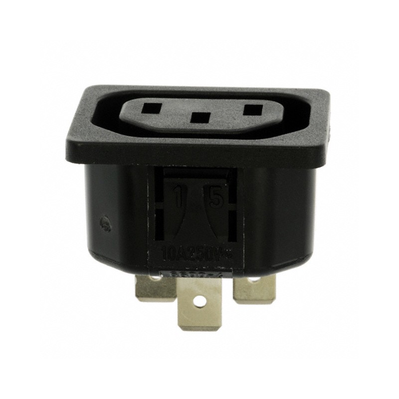 1 pcs : 6600.4315 - PWR ENT RCPT IEC320-2-2F PNL QC