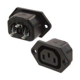 1 pcs : 6600.3100 - PWR ENT RCPT IEC320-2-2F PANEL