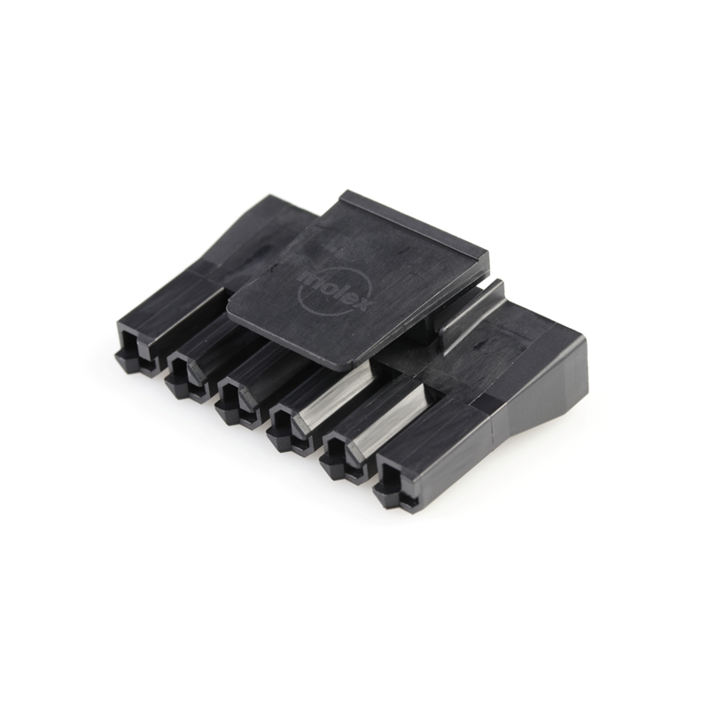 1 pcs : 0444413006 - CONN HSG RCPT 6POS 7.50MM BLACK