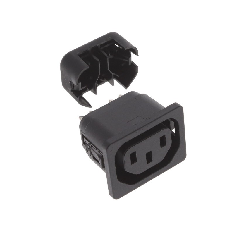 1 pcs : 6610.1016 - PWR ENT RCPT IEC320-2-2F PNL IDC