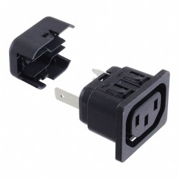 1 pcs : 6610.6254 - PWR ENT RCPT IEC320-2-2F PNL QC