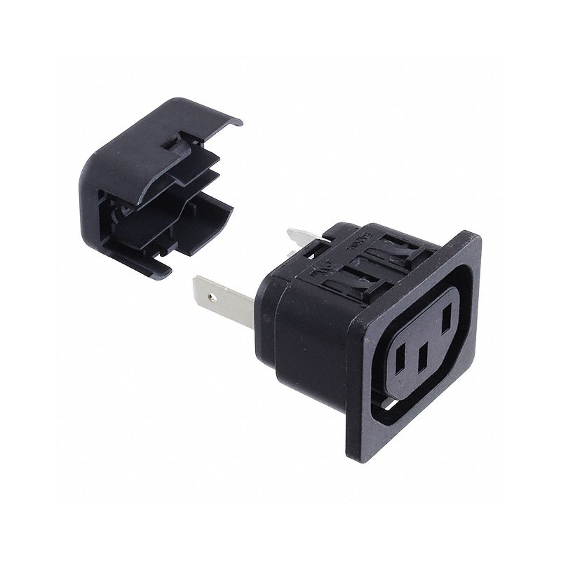1 pcs : 6610.6254 - PWR ENT RCPT IEC320-2-2F PNL QC
