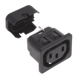 1 pcs : 6610.4017 - PWR ENT RCPT IEC320-2-2F PNL IDC