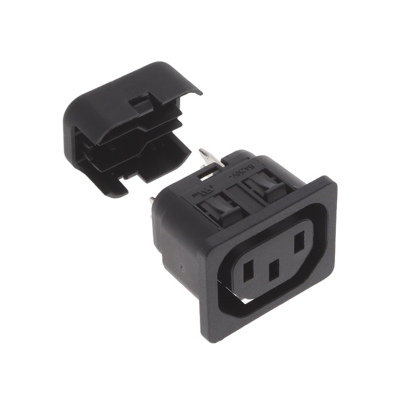 1 pcs : 6610.4017 - PWR ENT RCPT IEC320-2-2F PNL IDC