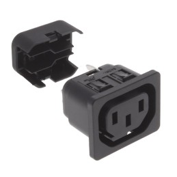 1 pcs : 6610.4016 - PWR ENT RCPT IEC320-2-2F PNL IDC