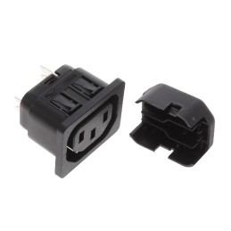 1 pcs : 6610.4012 - PWR ENT RCPT IEC320-2-2F PNL IDC