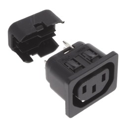 1 pcs : 6610.2016 - PWR ENT RCPT IEC320-2-2F PNL IDC