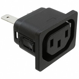 1 pcs : 6610.1254 - PWR ENT RCPT IEC320-2-2F PNL QC