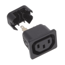 1 pcs : 6610.1152 - PWR ENT RCPT IEC320-2-2F PNL IDC