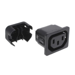 1 pcs : 6610.1014 - PWR ENT RCPT IEC320-2-2F PNL IDC