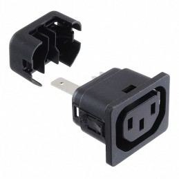 1 pcs : 6610.1354.03 - PWR ENT RCPT IEC320-2-2F PNL IDC