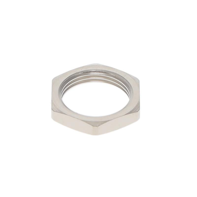 1 pcs : GEA.0S.240.LN - CONN HEX NUT SILVER