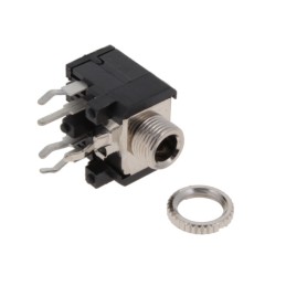 1 pcs : STX-3200-5CB - STEREO JACK THREADED SHIELD W/NU