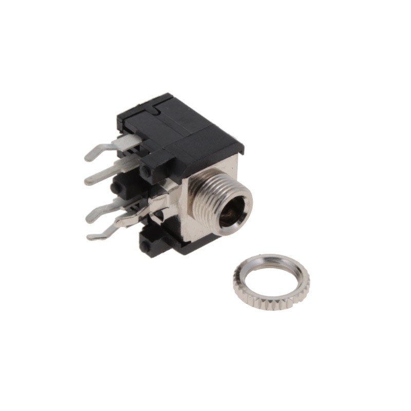 1 pcs : STX-3200-5CB - STEREO JACK THREADED SHIELD W/NU