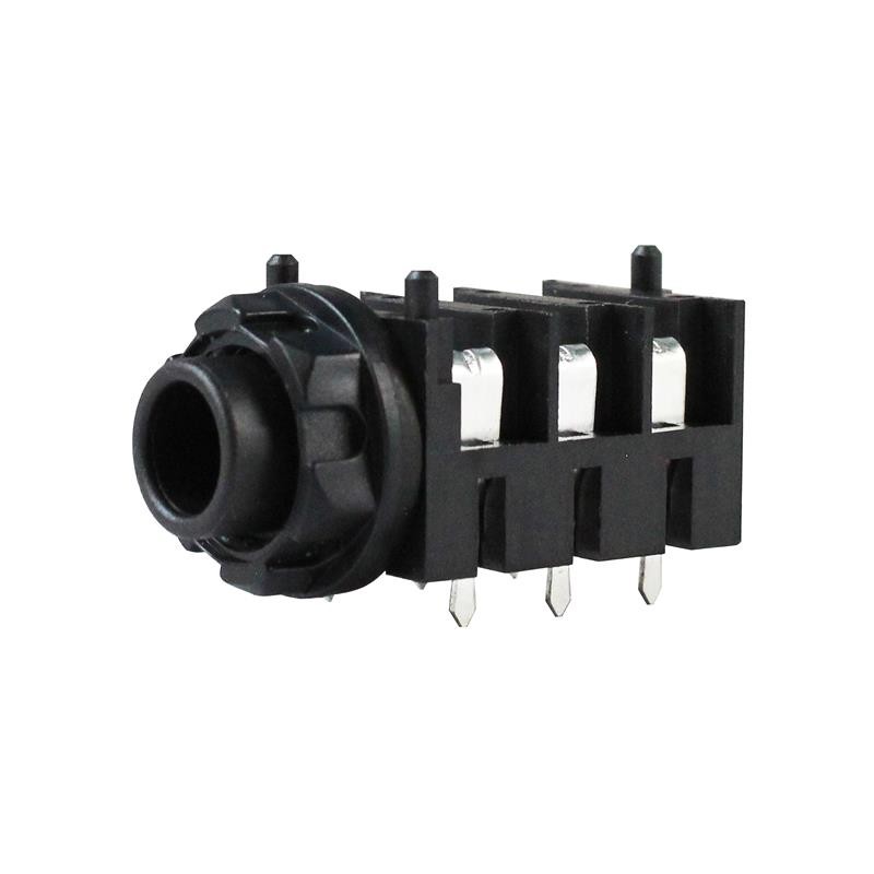 1 pcs : IO-TJ6HH - 6 PIN 1/4' JACK PCB HALF-THREADE