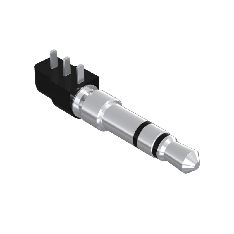 1 pcs : 54-00036 - CONN PLUG STEREO 3.5MM RA 3COND