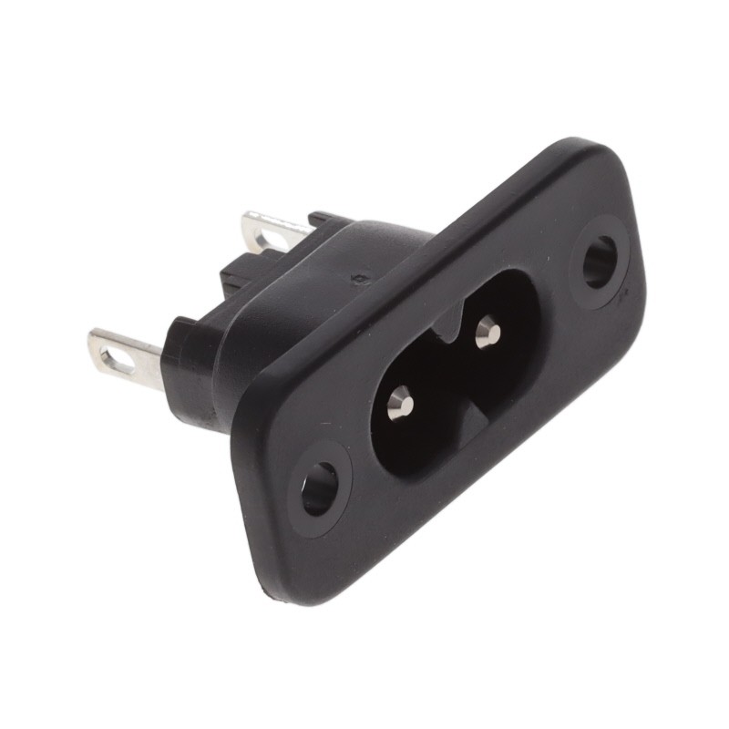 1 pcs : 6160.0006 - PWR ENT RCPT IEC320-C8 PNL SLDR