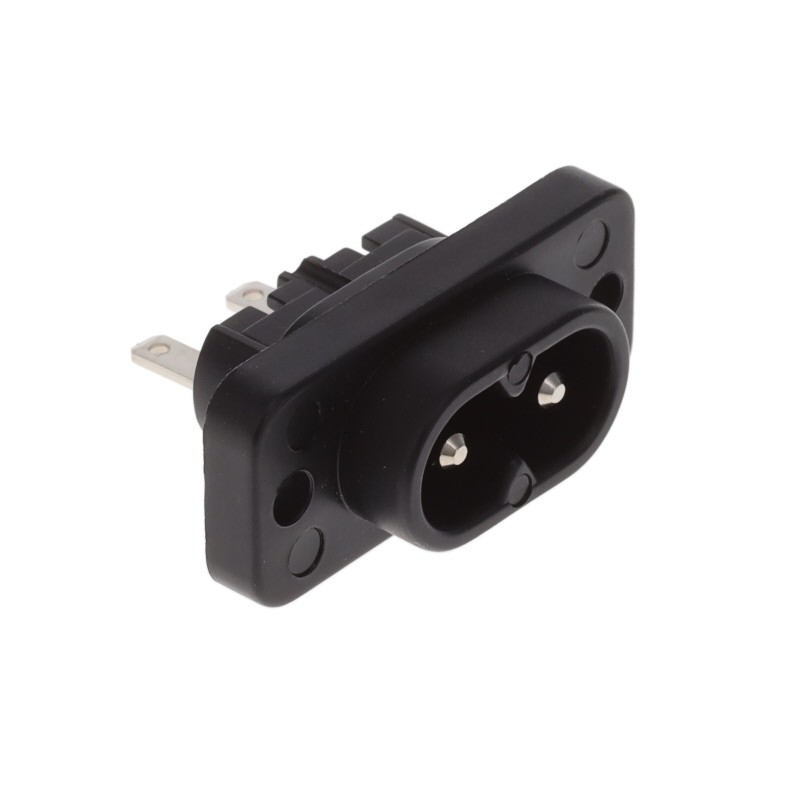 1 pcs : 6160.0016 - PWR ENT RCPT IEC320-C8 PANEL QC