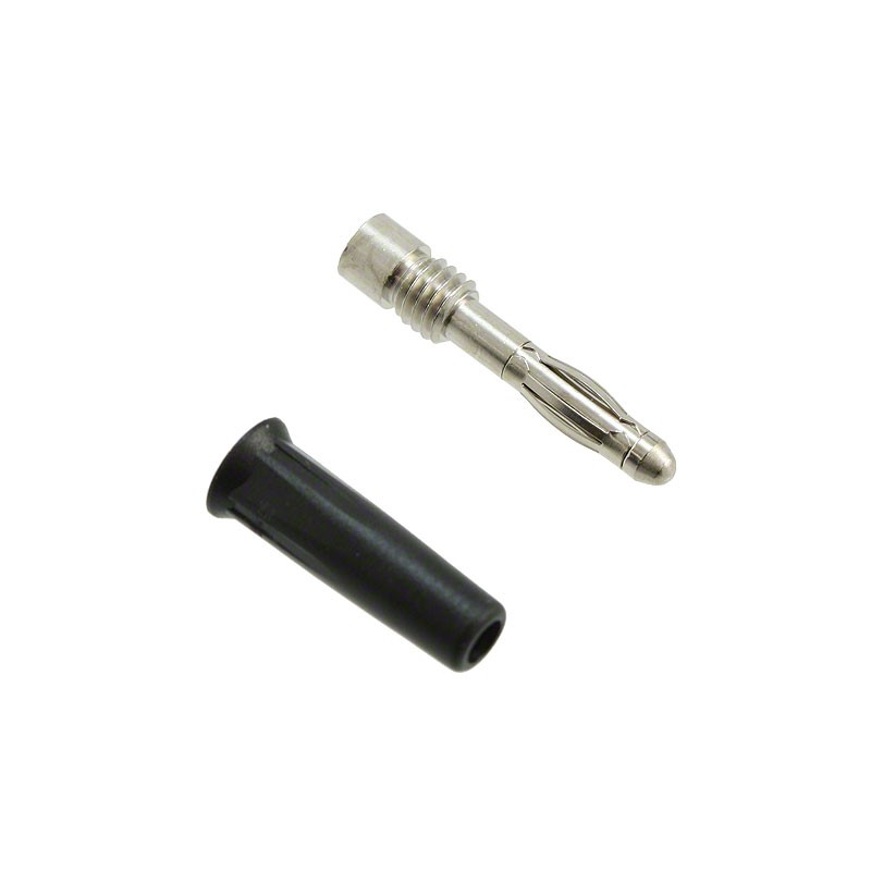 1 pcs : 5934-0 - CONN BANANA PLUG SLDRLESS BLACK