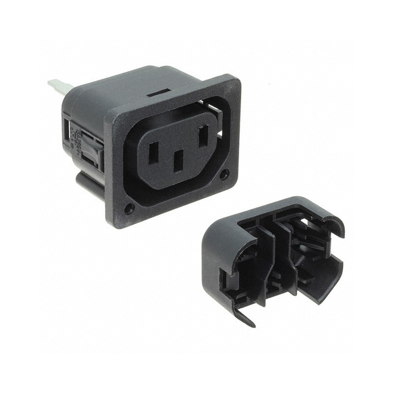 1 pcs : 6610-5-722-01-2151-00 - PWR ENT RCPT IEC320-2-2F PNL IDC
