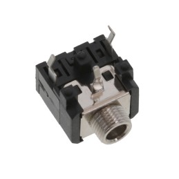 1 pcs : STX-3200-3CB - STEREO JACK 3P THREAD SHIELD, B/