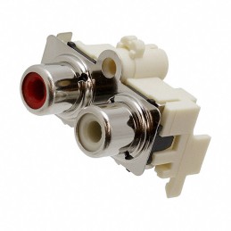 1 pcs : PJRAS2X1S01X - CONN RCA JACK MONO 3.2MM R/A