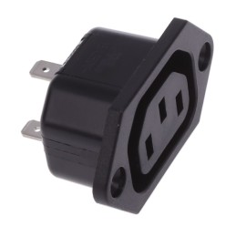 1 pcs : 6600.3200.21 - PWR ENT RCPT IEC320-2-2F PNL QC